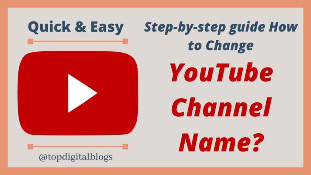 How to change YouTube channel name